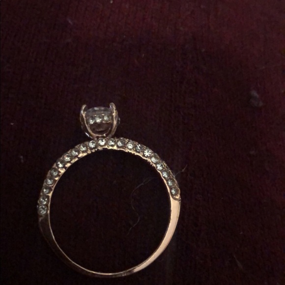 Rose gold over sterling silver ring - Picture 2 of 2